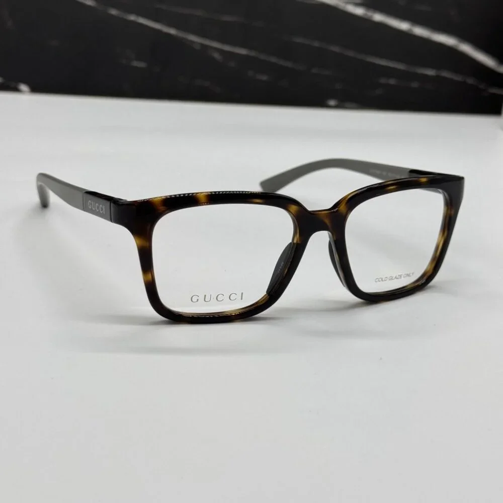 NEW GG1738O 002 GUCCI EYEGLASSES HAVANA/GREY MEN EYEWEAR GUCCI